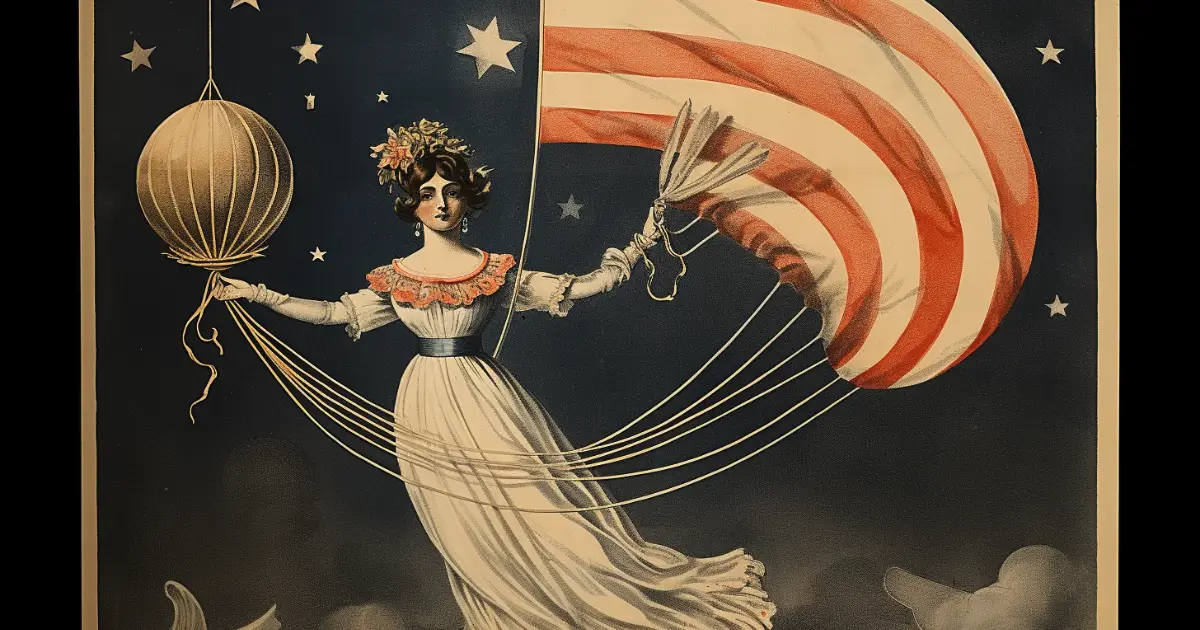 © History Oasis Sophie Blanchard Flying A Balloon At Night