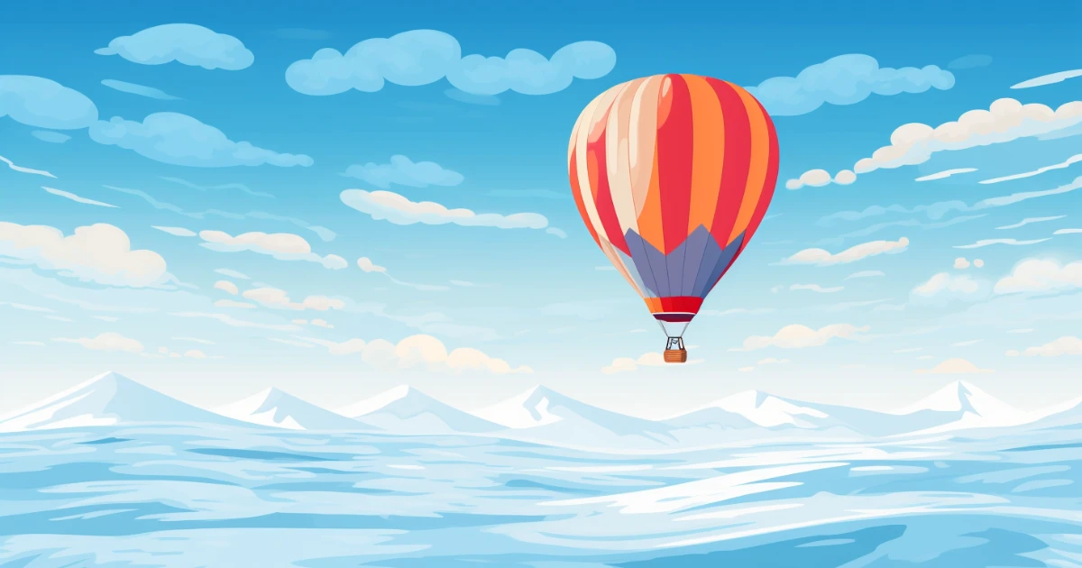© History Oasis Hot Air Balloon Ice