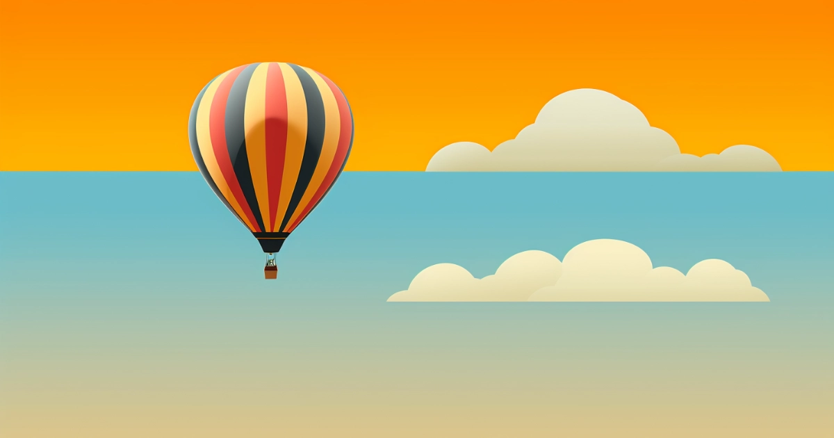 Hot Air Balloon Yellow