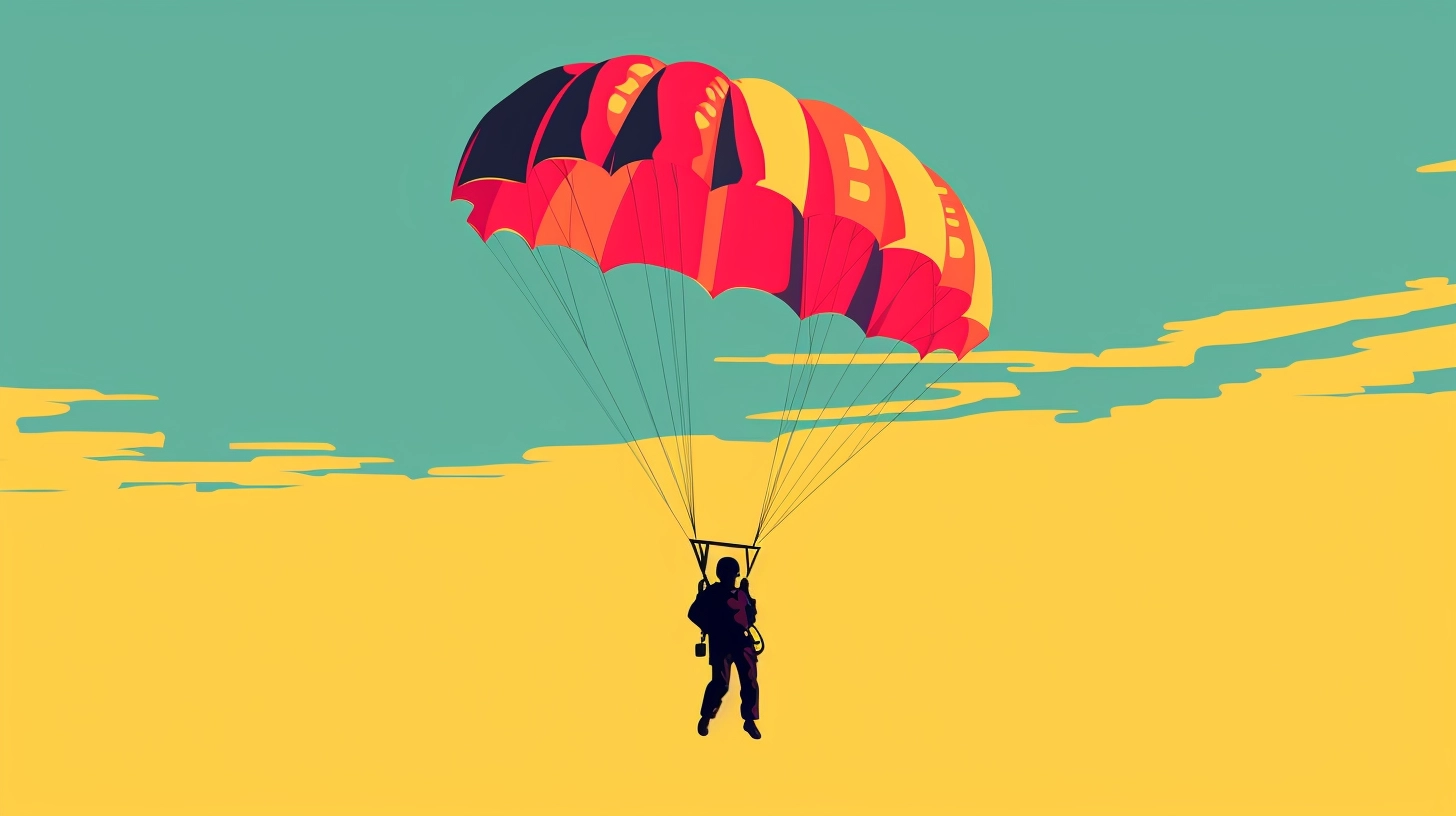 Parachute Jump Yellow Sky