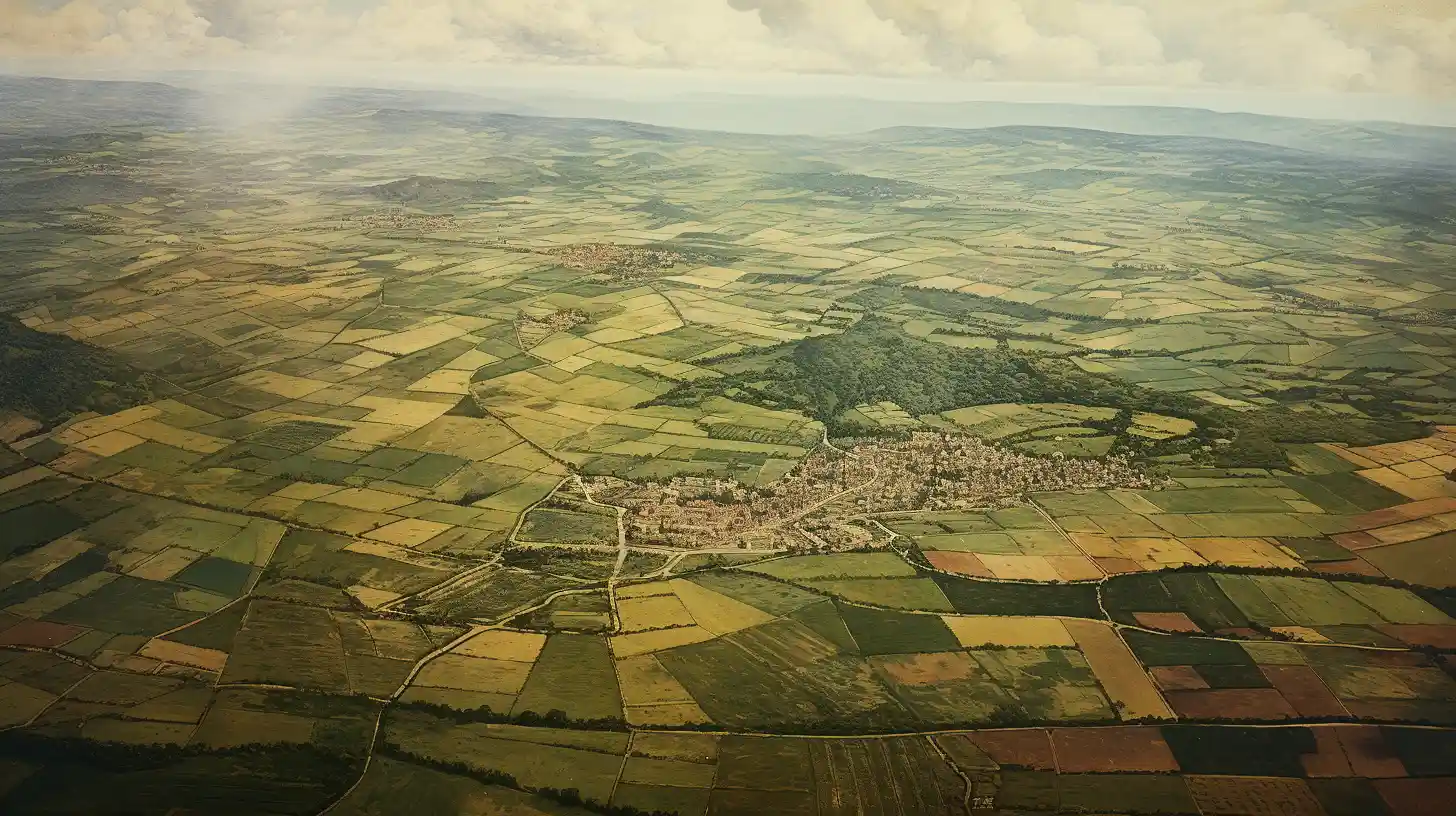 © History Oasis Aerial Photograph Countryside
