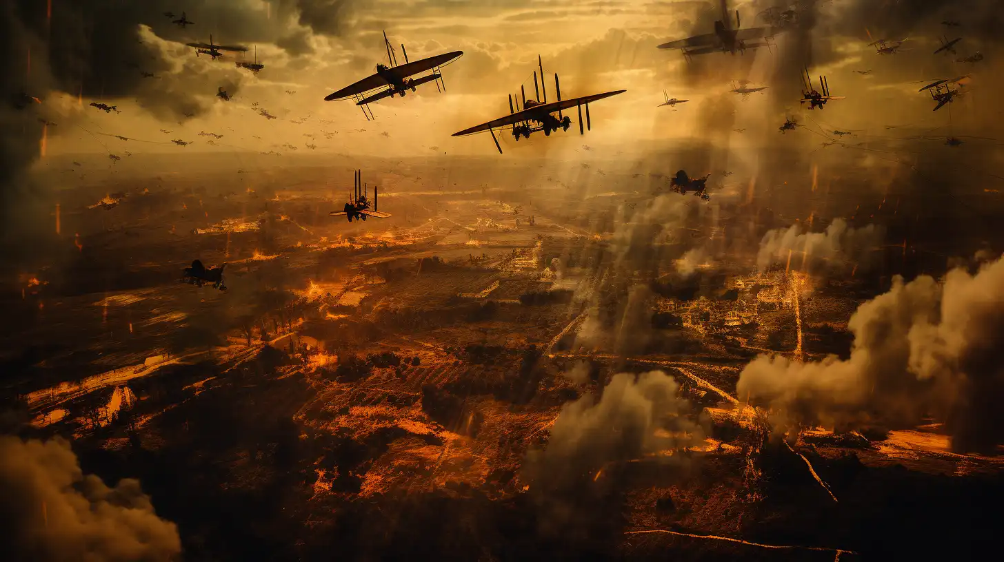 © History Oasis Aerial Photograph Ww1