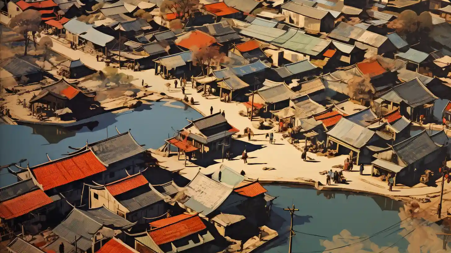 © History Oasis Aerial Photograph China