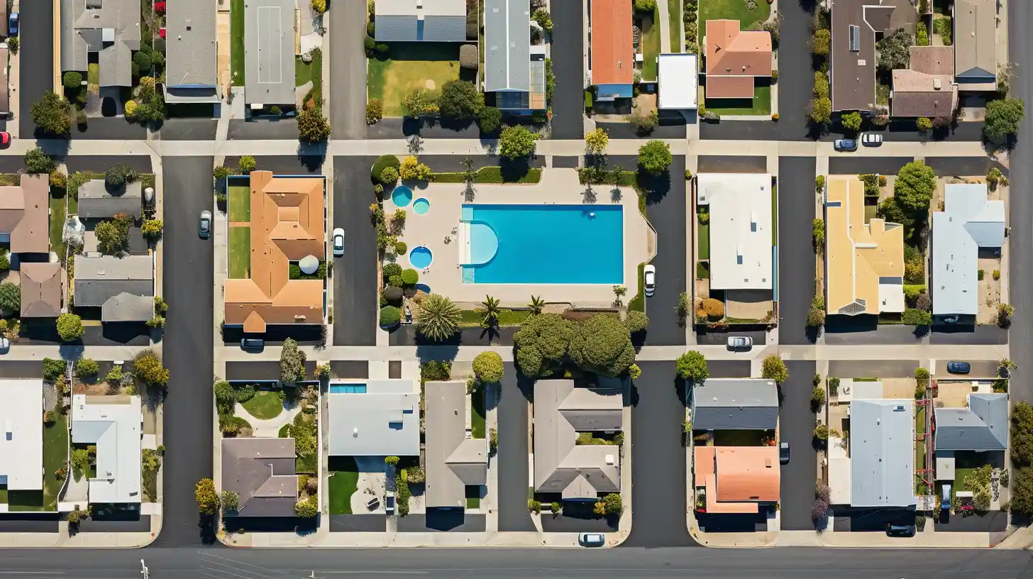 © History Oasis Aerial Photograph Suburb