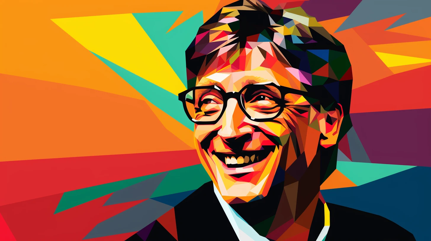 © History Oasis A Very Happy Bill Gates