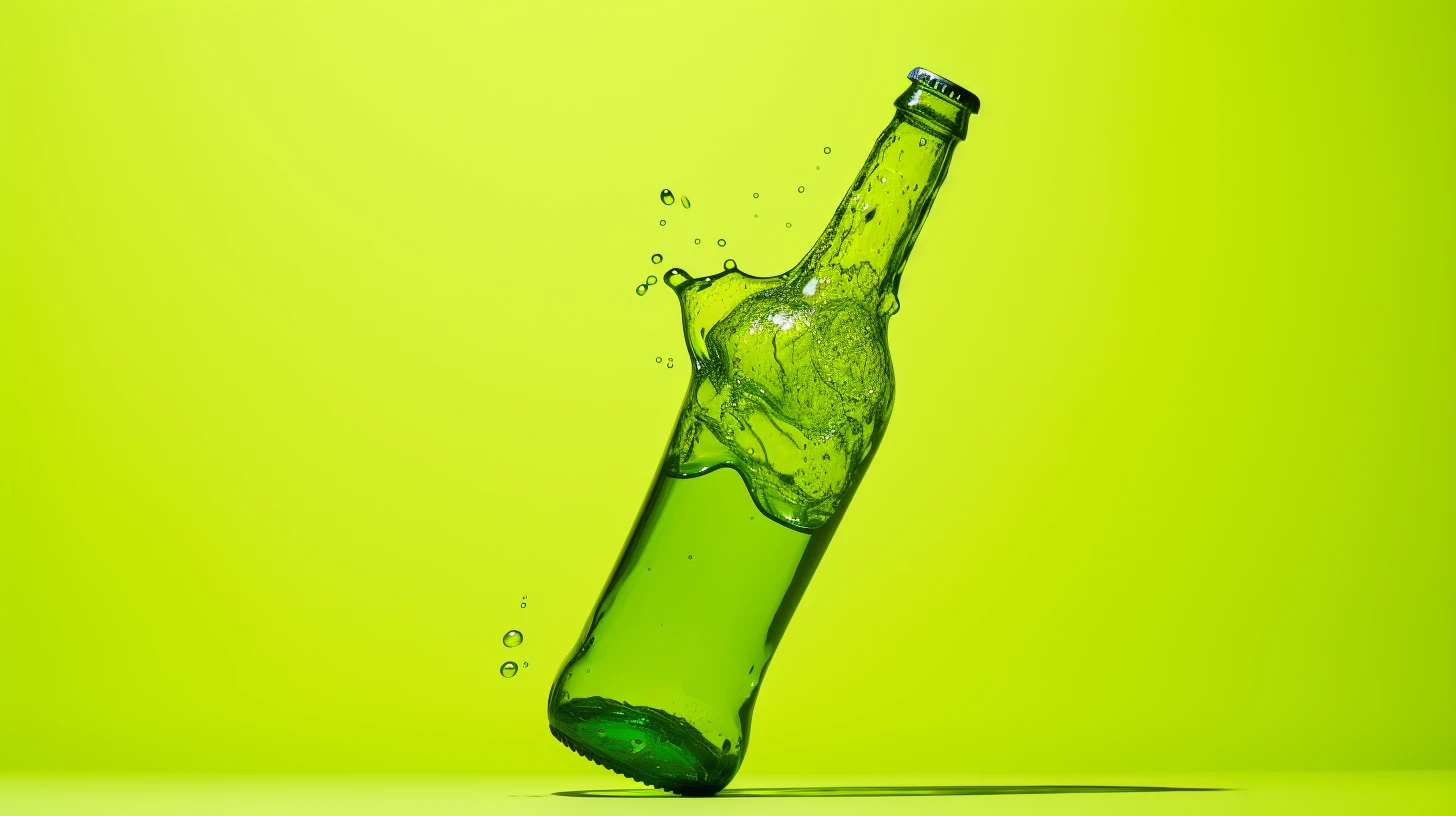 © History Oasis A Bright Green Jolly Rancher Soda Bottle
