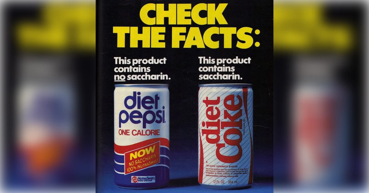 PepsiCola Diet Pepsi Vs Diet Coke