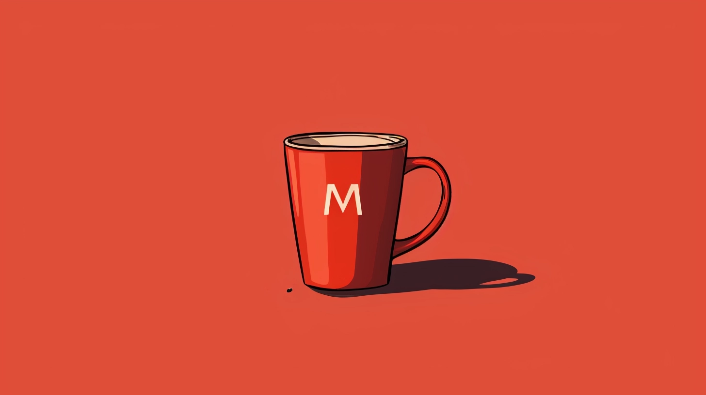 A Red Cup That Says M