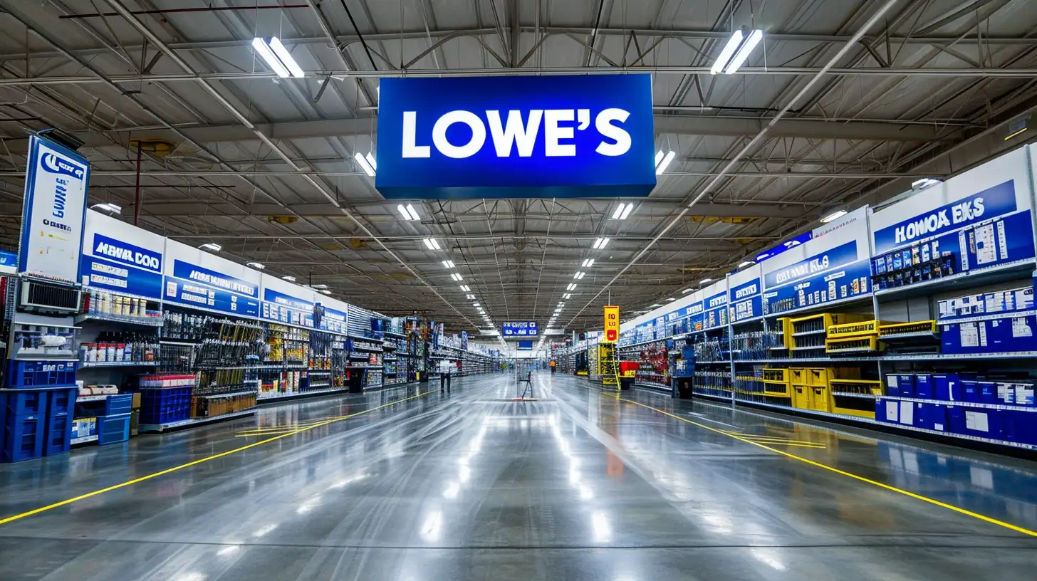 A Lowes Hardware Store It Says LOWES