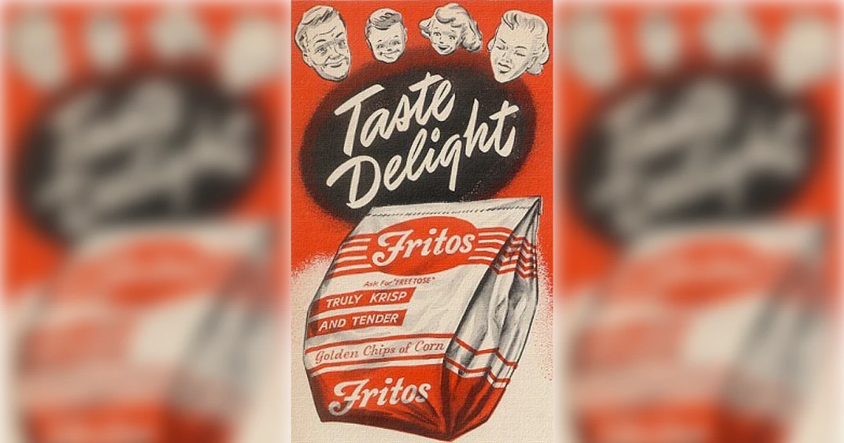 Fritos Fritos Vintage Ad Taste Delight