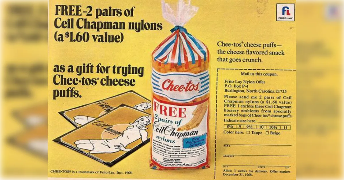 Frito-Lay Cheetos Vintage Ad Nylons