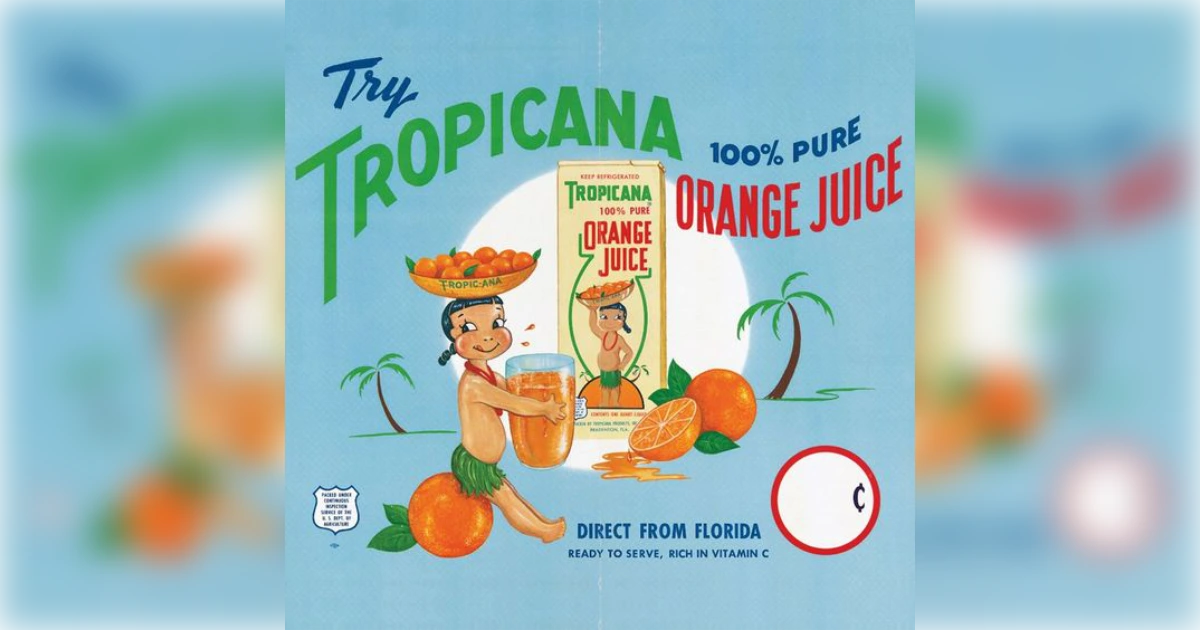 Tropicana Tropicana Vintage Ad Mascot