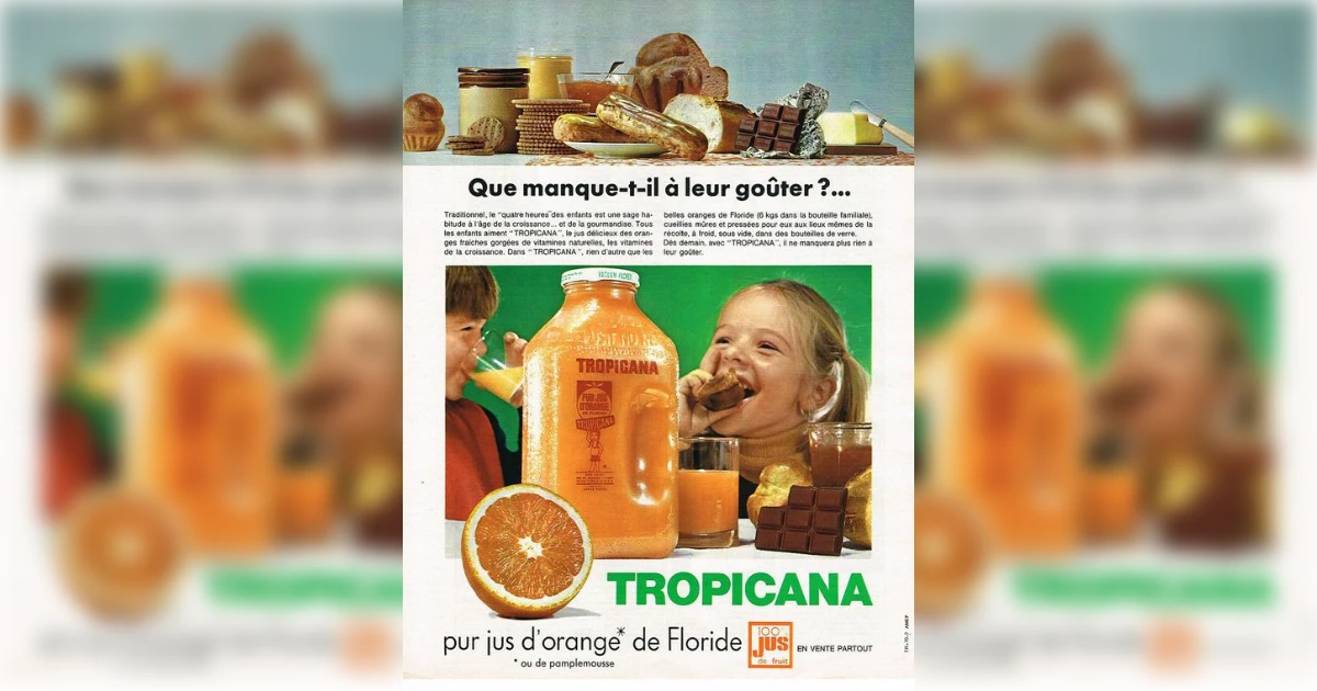 Tropicana Tropicana Vintage French Ad
