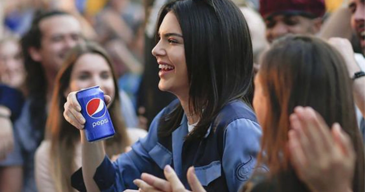 PepsiCo Kendall Jenner Ad Handing Pepsi Can