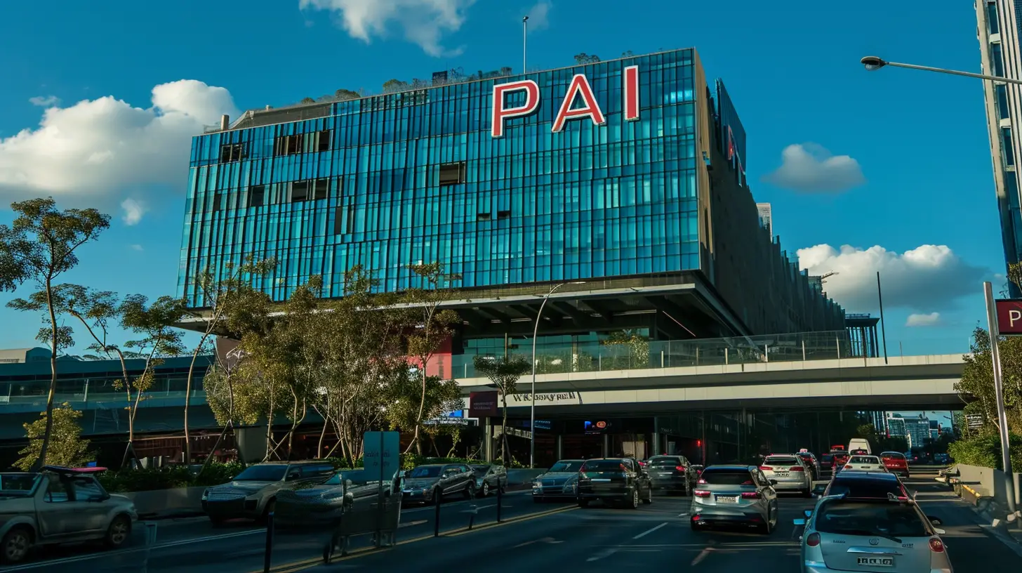 © History Oasis A Large Corporate Building That Says PAI