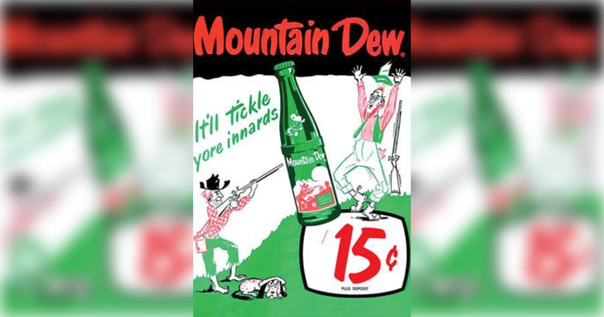 Moutain Dew Vintage Ad 15 Cents