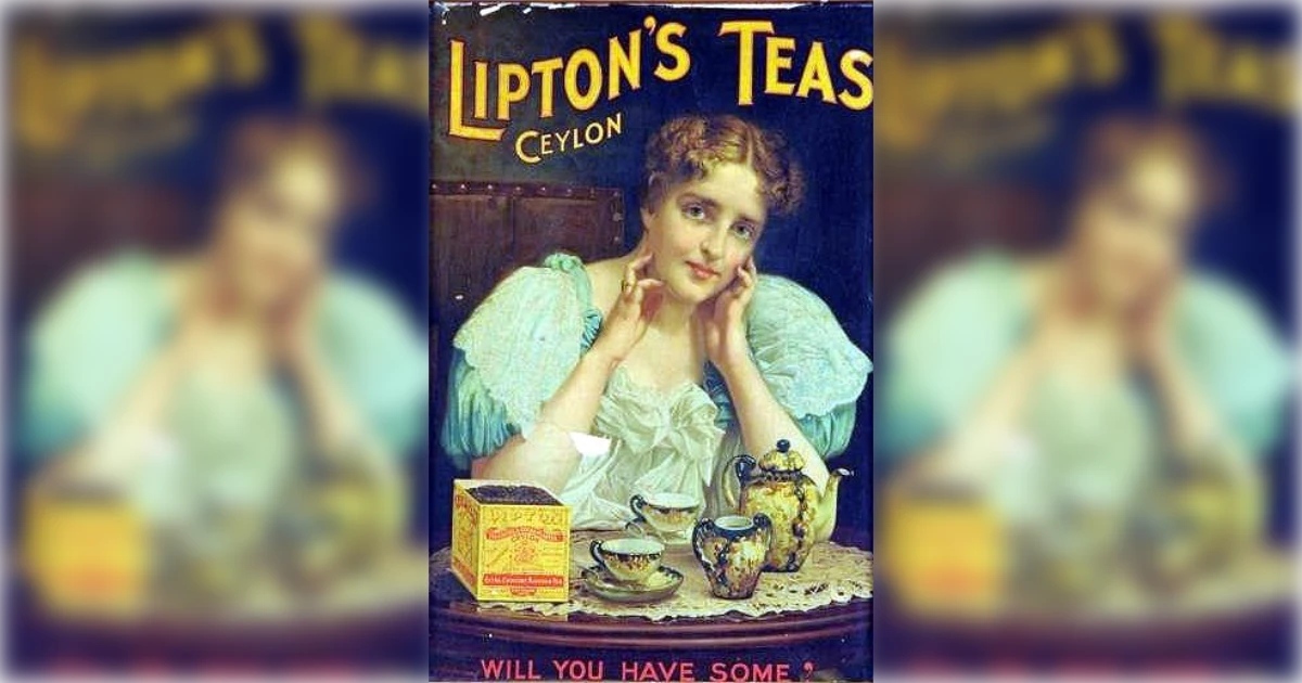 Lipton Vintage Lipton Tea Ad 1800s