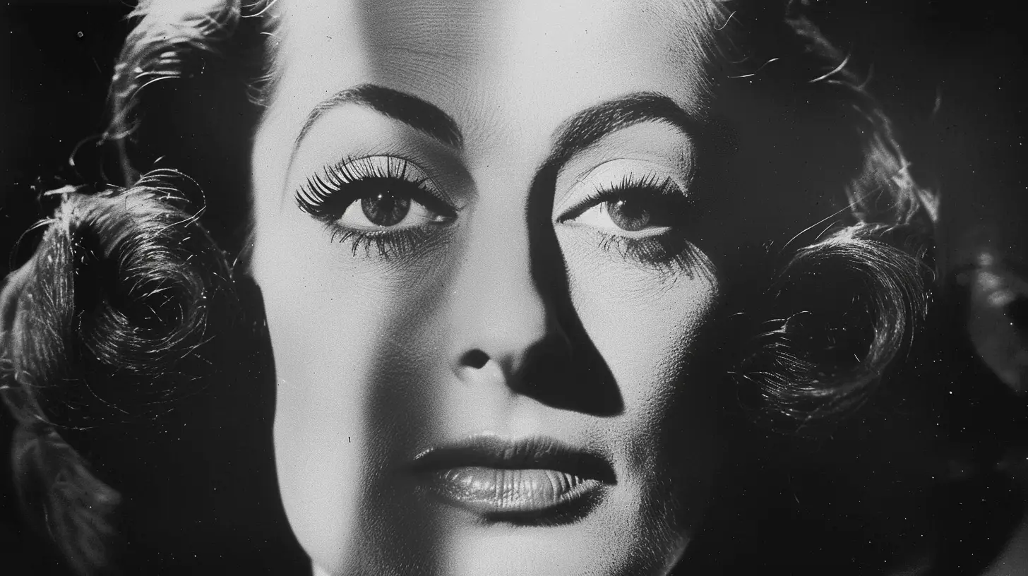 Joan Crawford Woman In A Vintage Black And White Film