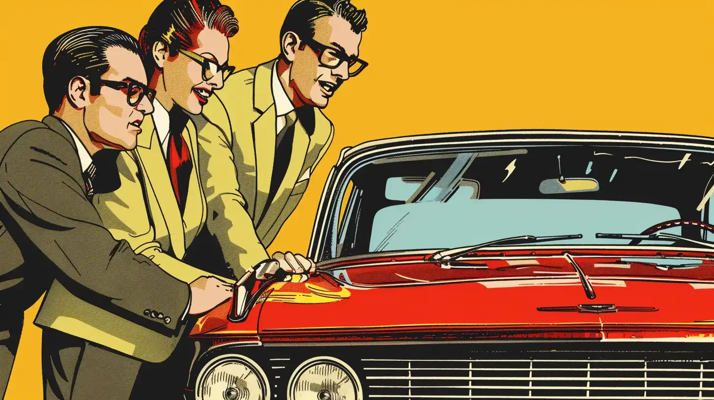 Happy Car Sales People