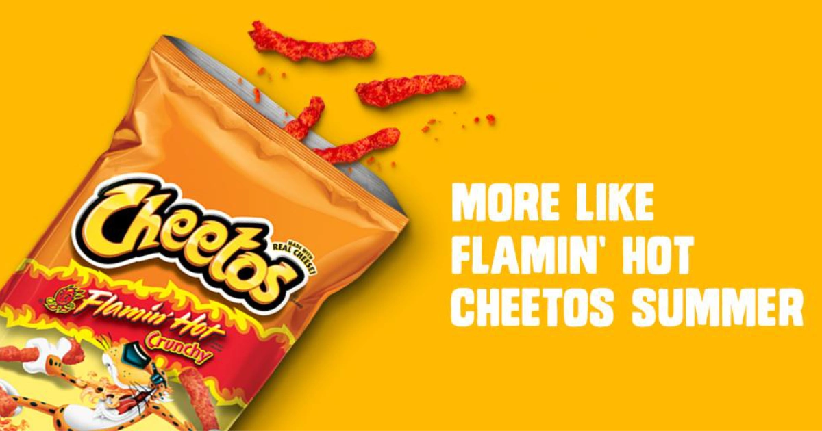 Flamin Hot Cheetos Ad Yellow