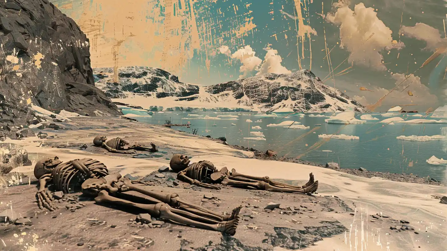 Remains Of Three Dead Men On An Island