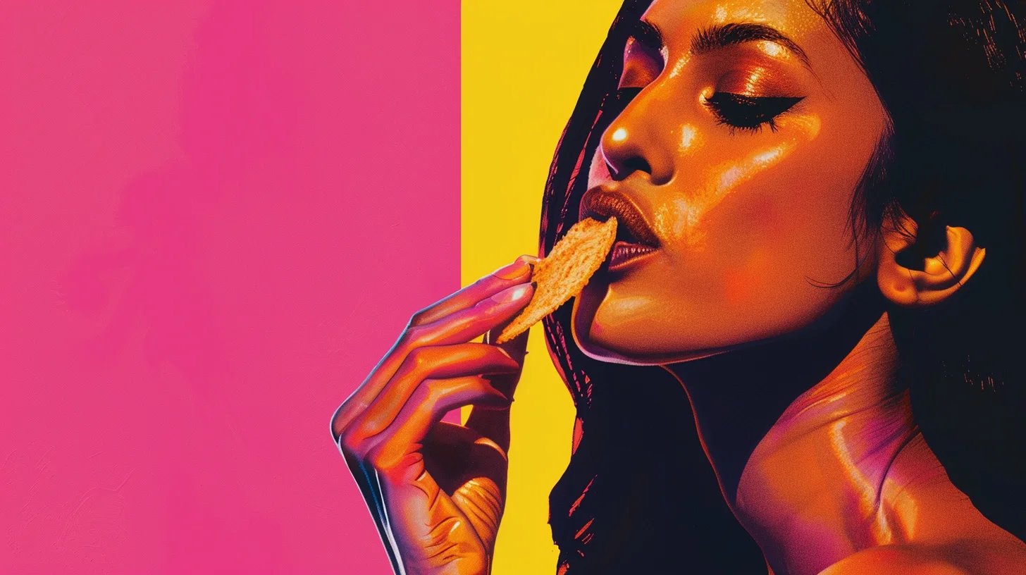 Indian Woman Eating Ruffles