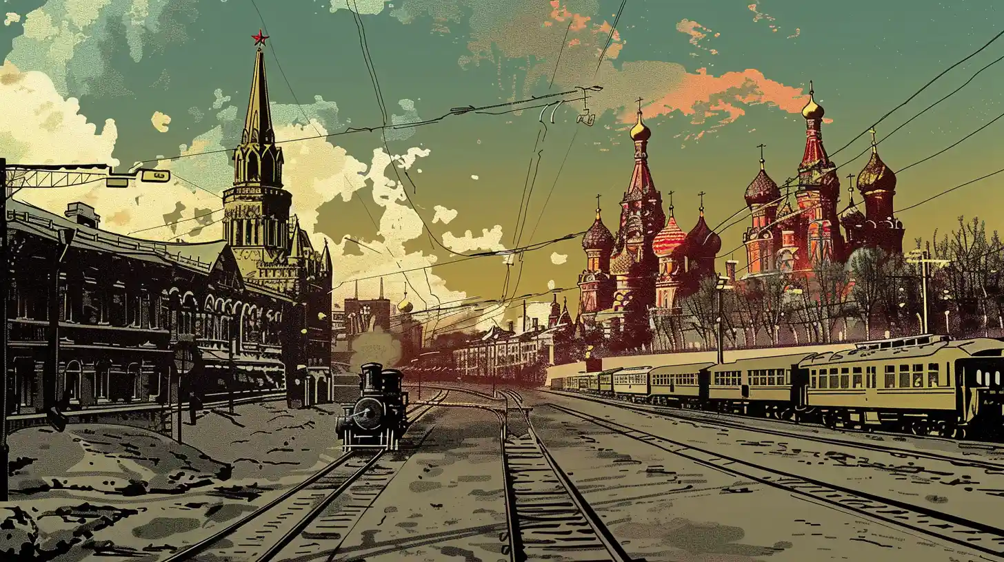 © History Oasis A Telegraph In Moscow Russia Late 1800s