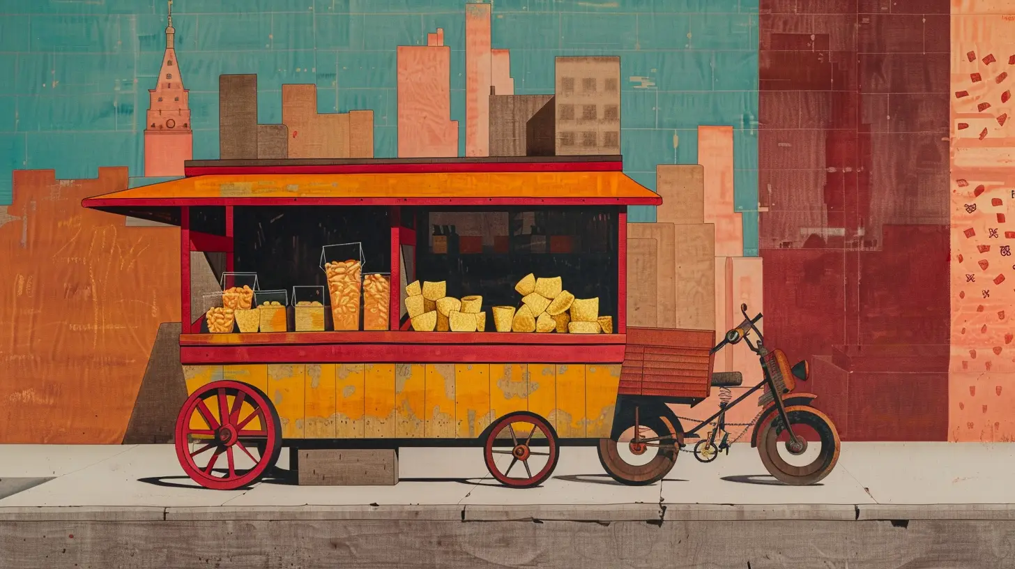 © History Oasis Corn Chips And Potato Chips Sold In A Street Cart Nyc