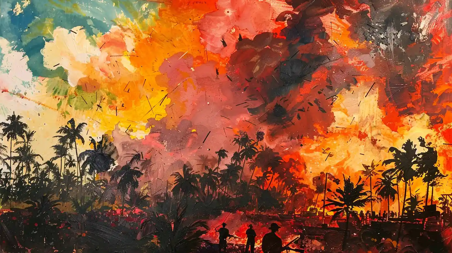 The U.S. Military Invasion Of Haiti Smoke Fire 1915