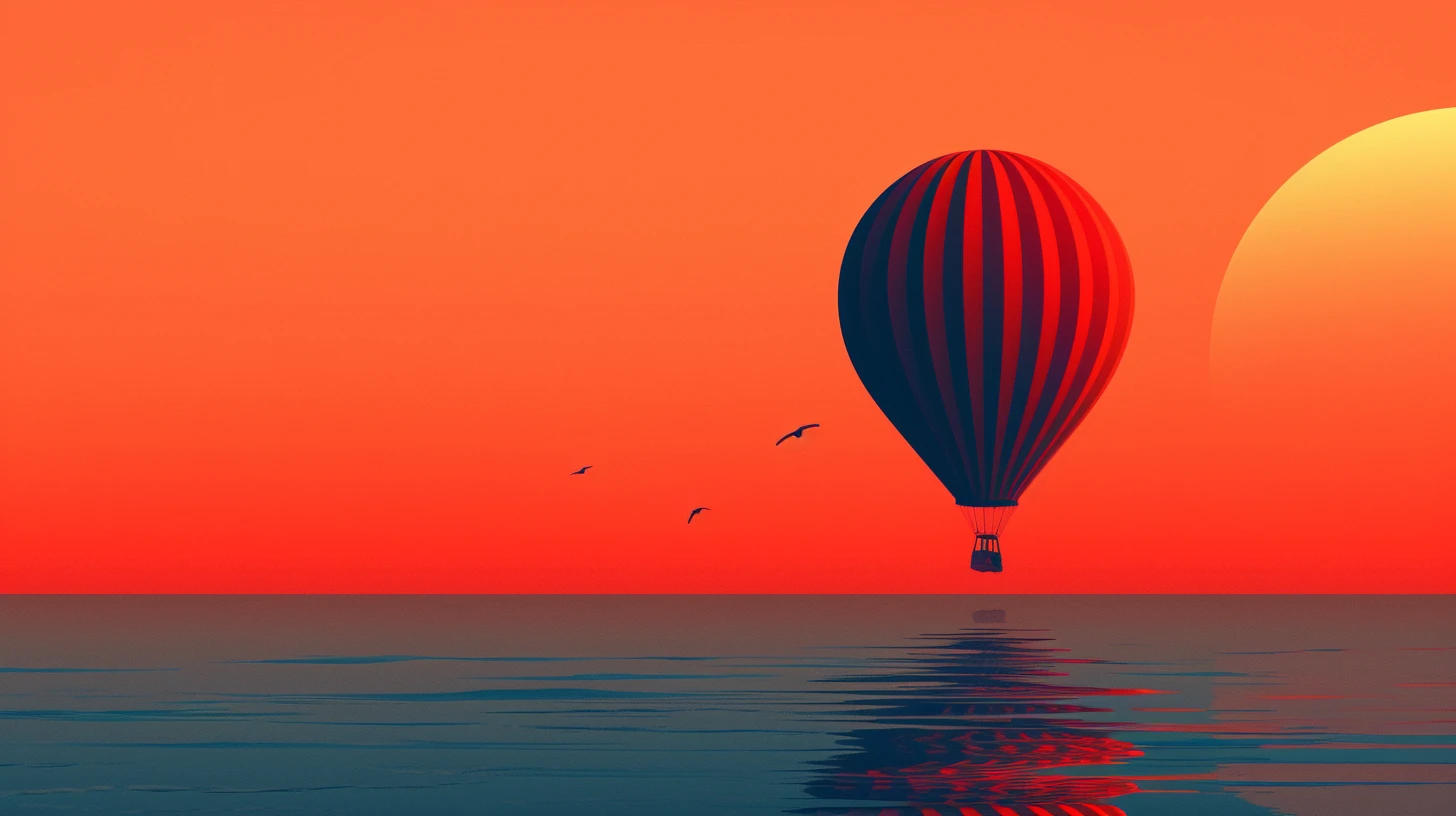 © History Oasis Breitling Orbiter Balloon Over The Sea