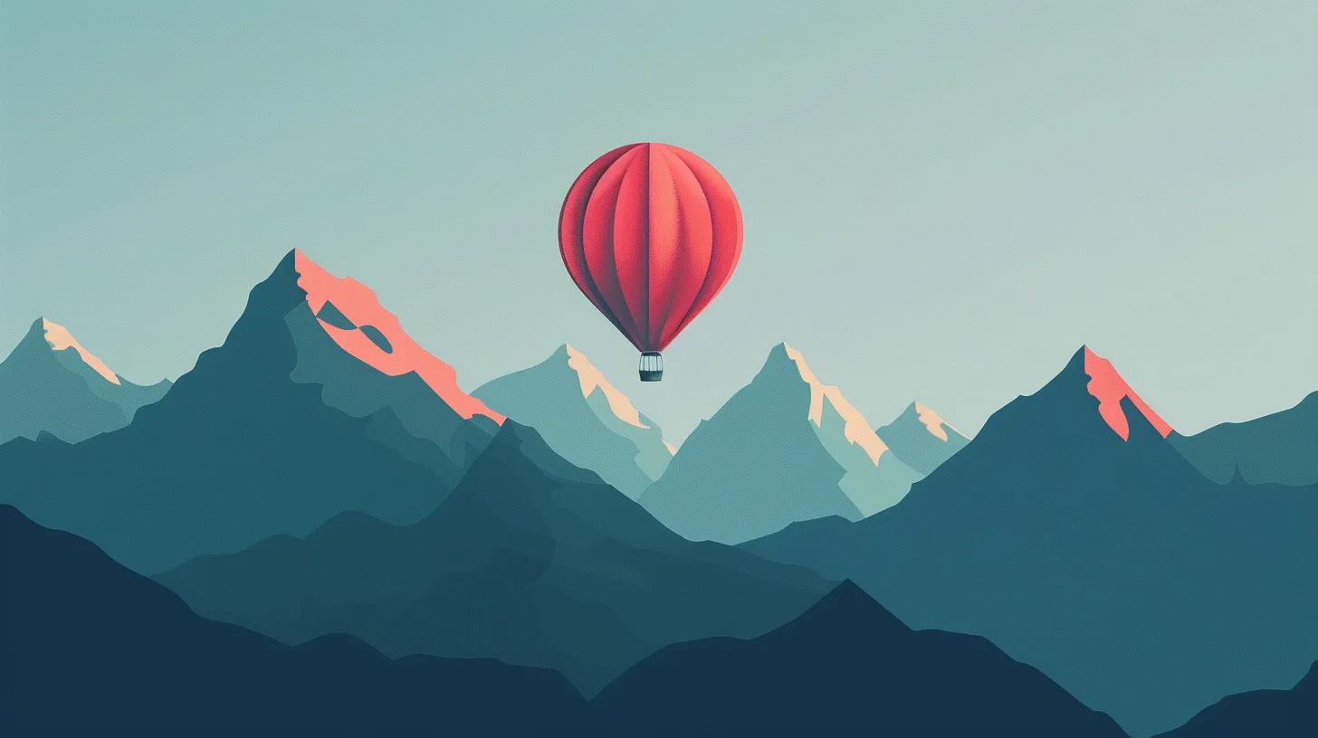 © History Oasis Breitling Orbiter Balloon Over Mountains