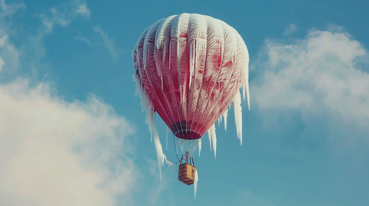 © History Oasis An Icy Breitling Orbiter Balloon In The Sky