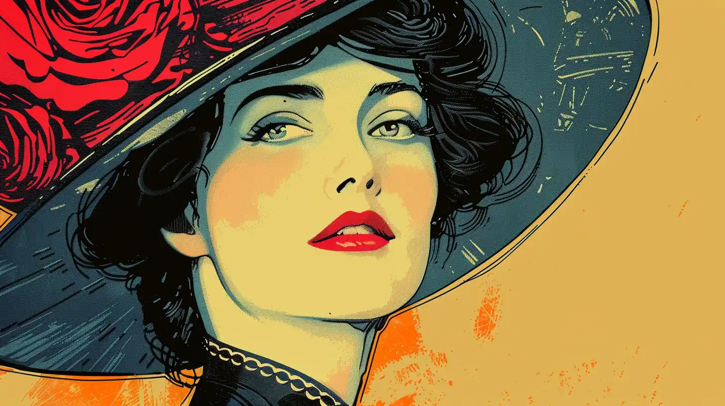 © History Oasis Woman Wearing A Hat Edwardian Fashion