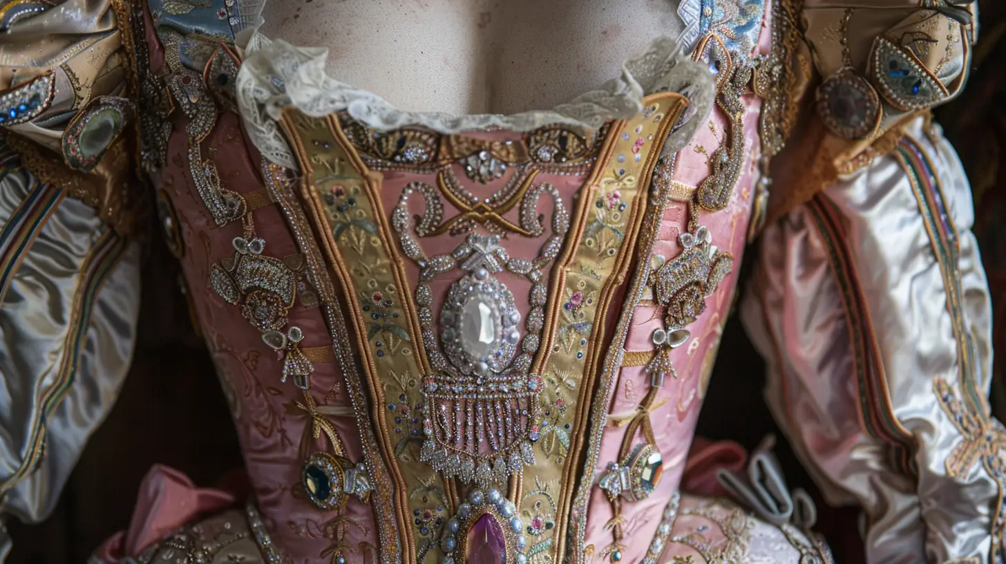 Woman Rococo Fashion Era Stomacher
