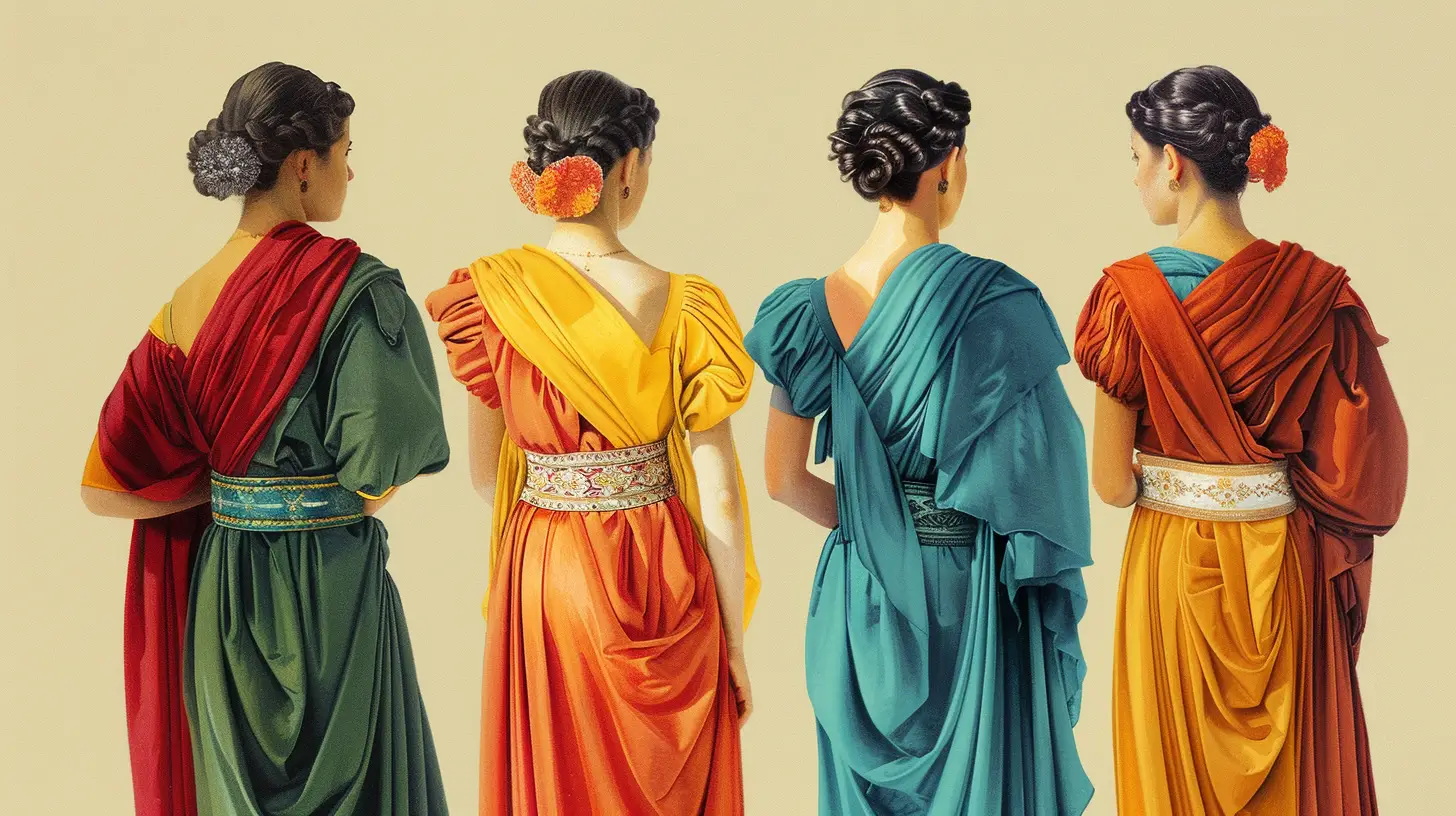 © History Oasis Ancient Greek Fashion Bright Colors
