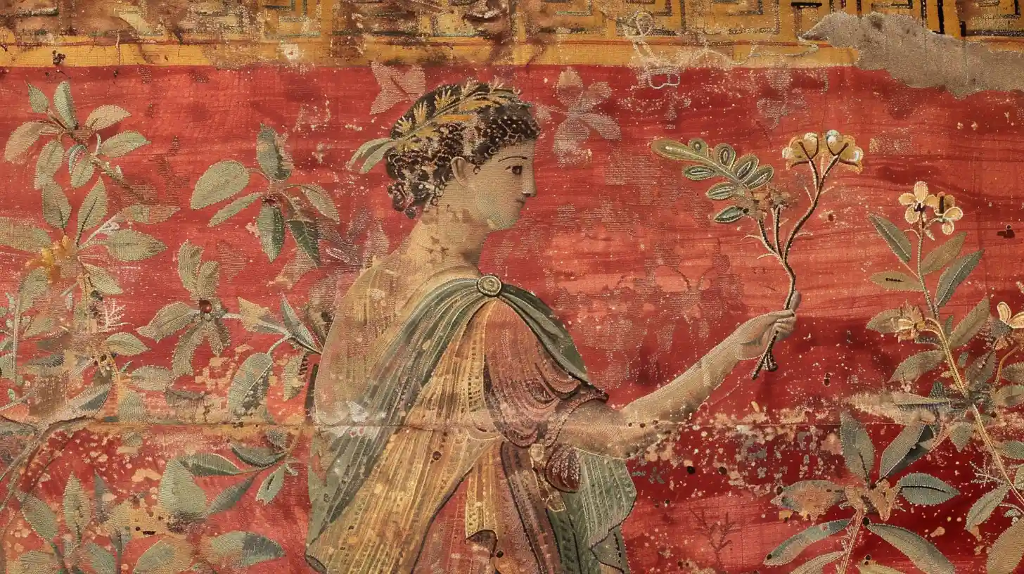 © History Oasis Woman Intricate Embroidery
