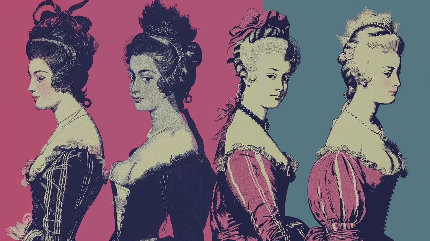 © History Oasis French Woman HIGH WAISTED EMPIRE SILHOUETTES
