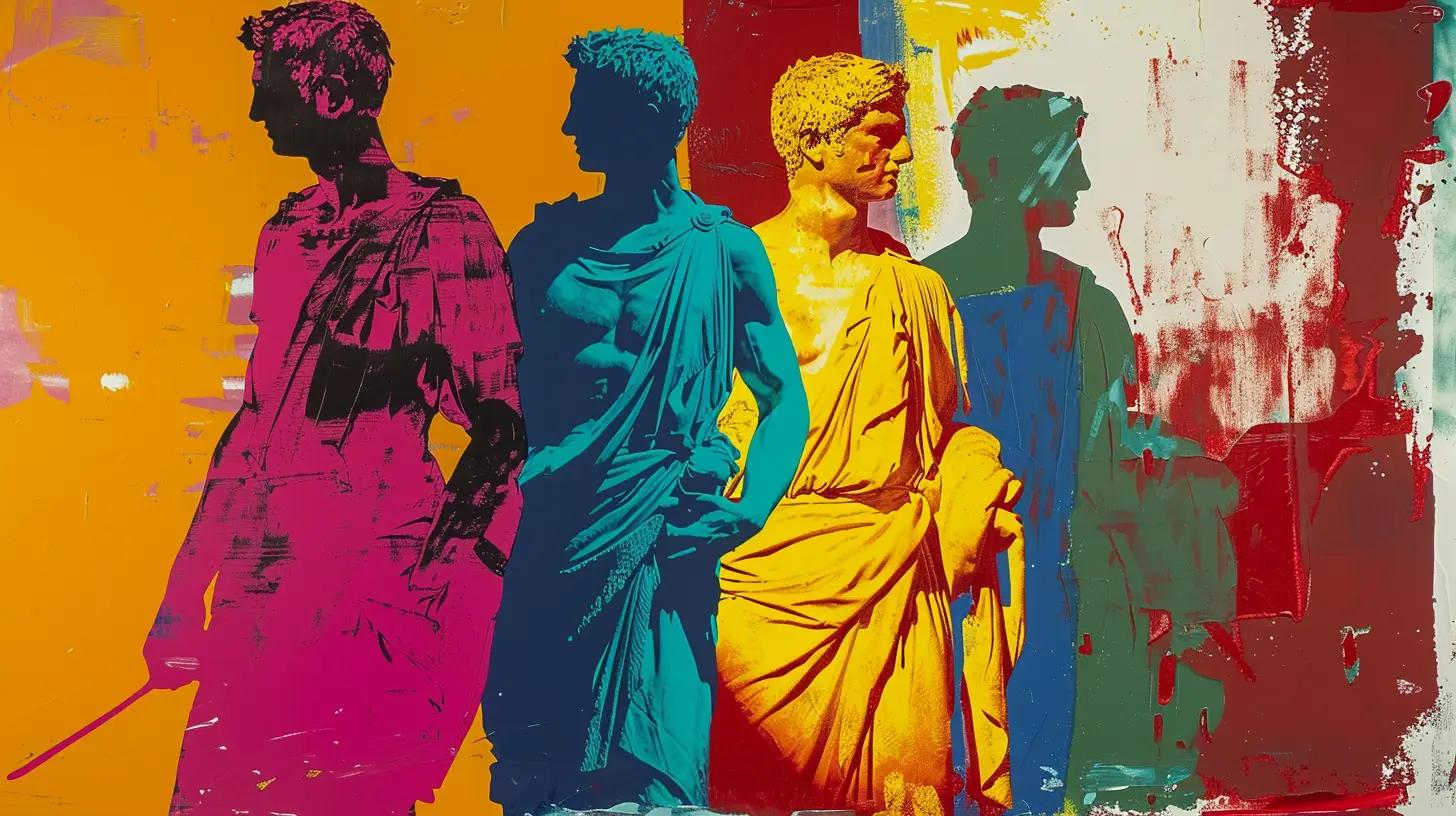 © History Oasis Ancient Roman Men Wearing Togas