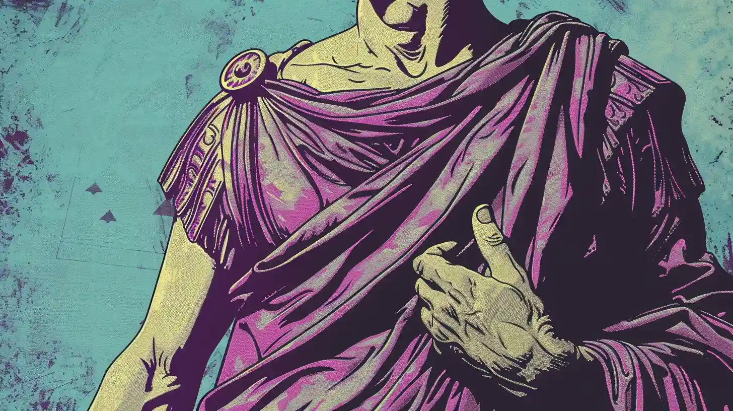 © History Oasis Wealthy Roman Wearing A Purple Tunic