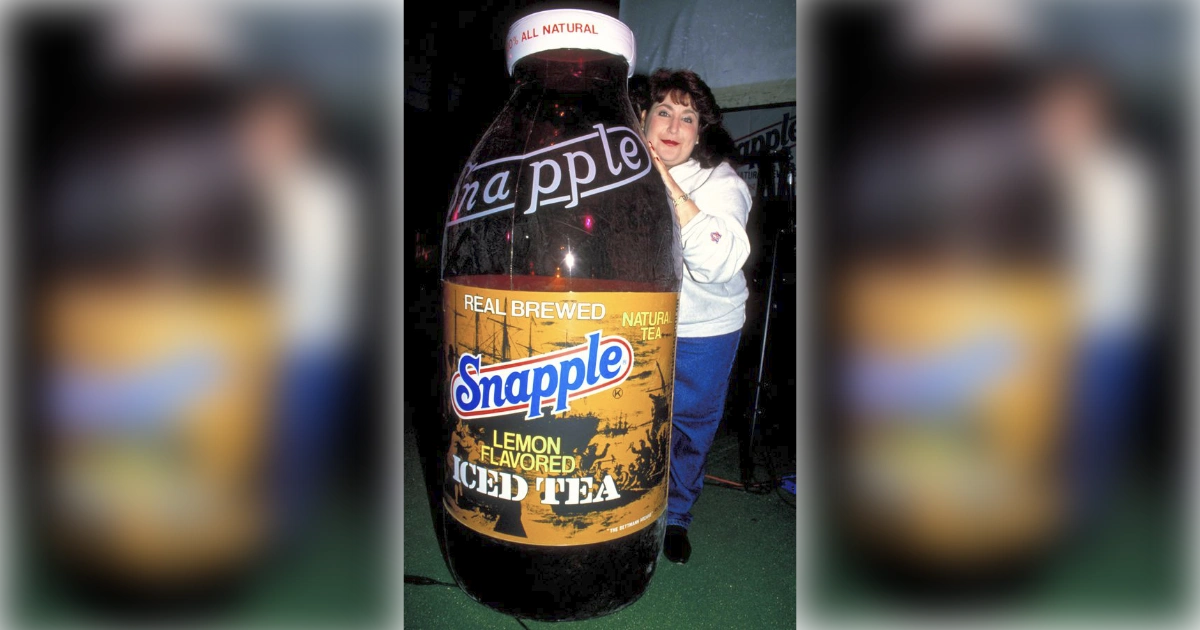 Snapple Lady With A Giant Snapple