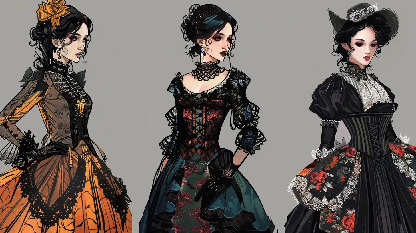 © History Oasis Dresses Lavishly Decorated With Gothic