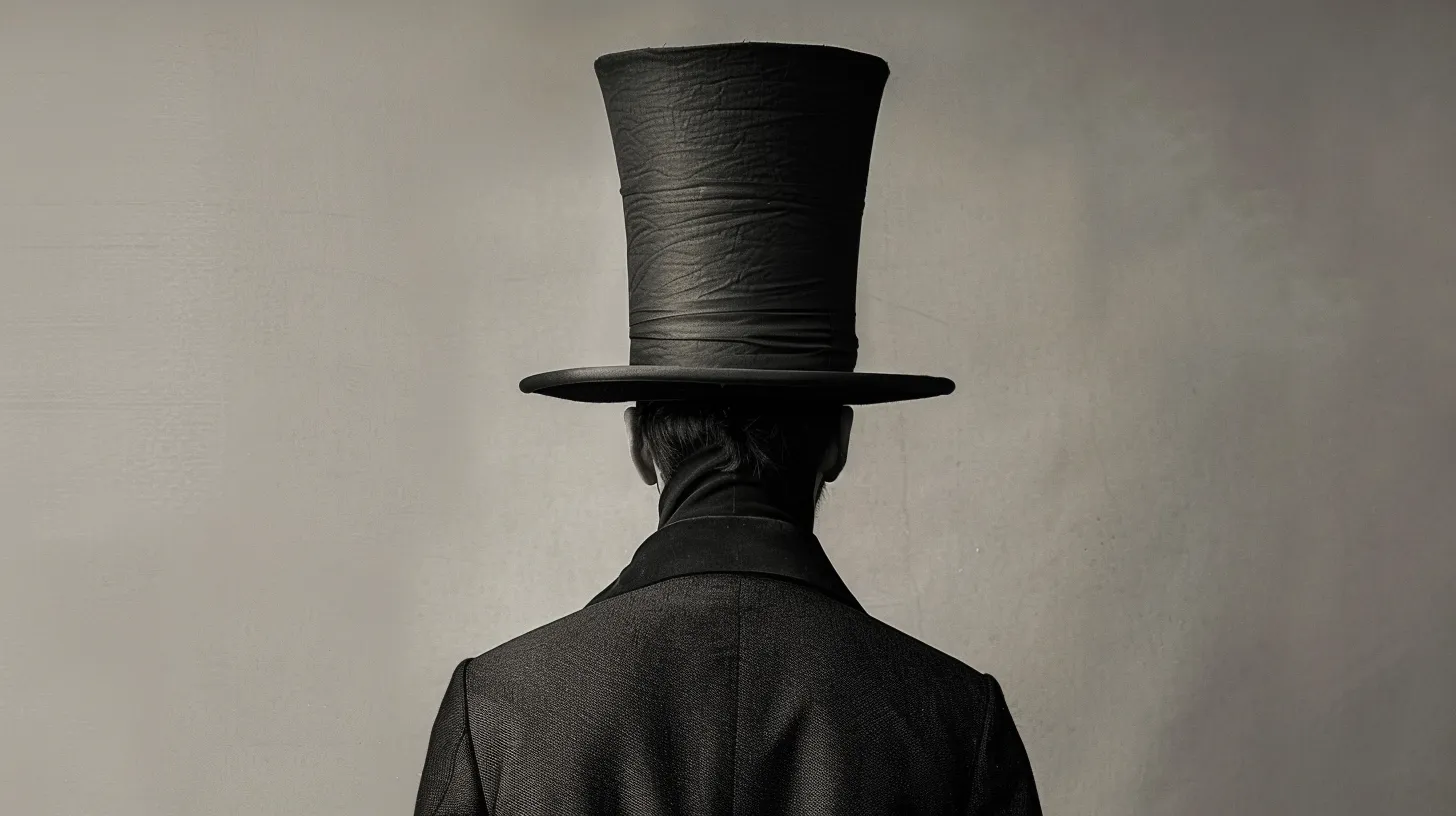 Victorian Era Wearing Very Tall Top Hat