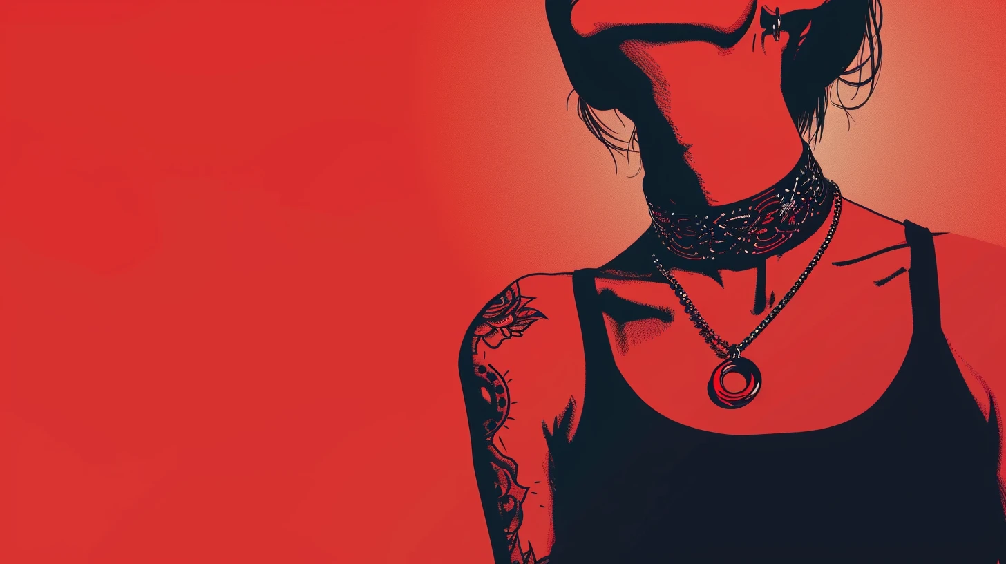 1990s Fashion A Tattoo Choker