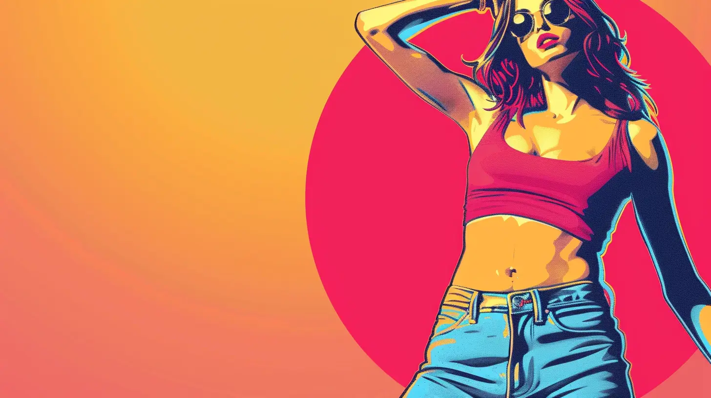 1990s Fashion A Crop Top
