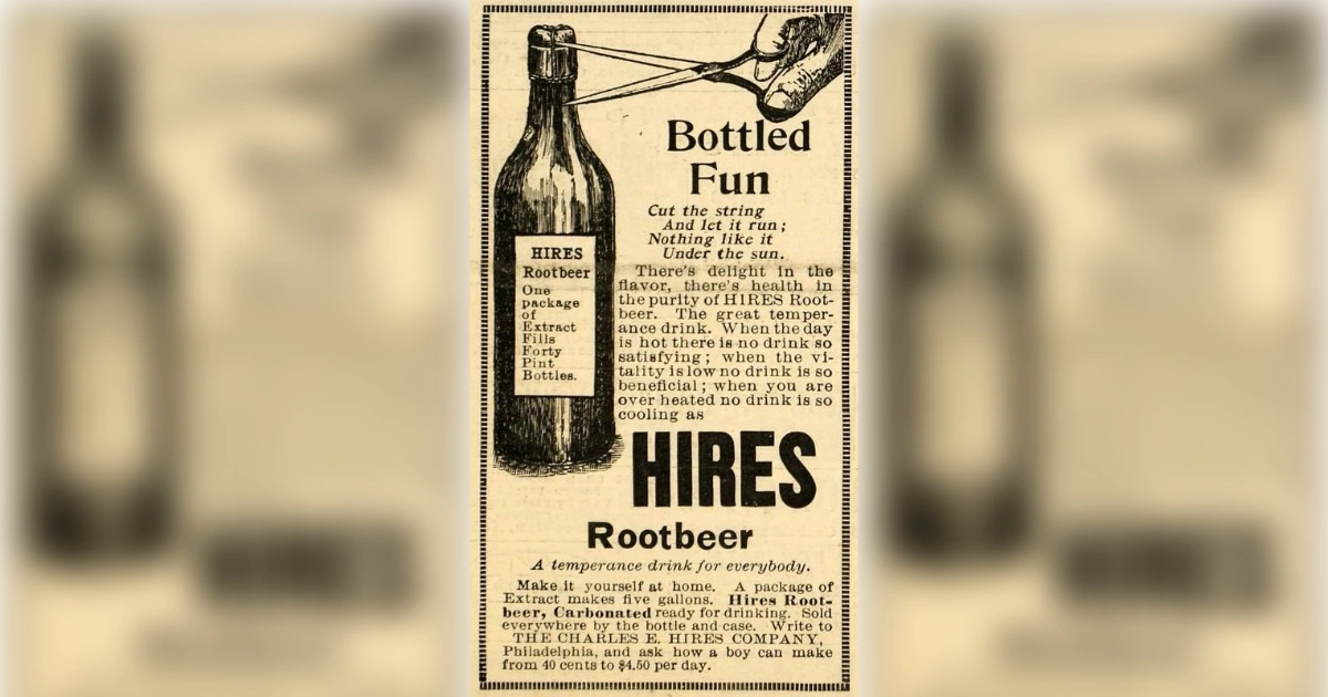 Hires Root Beer Vintage Bottle Ad