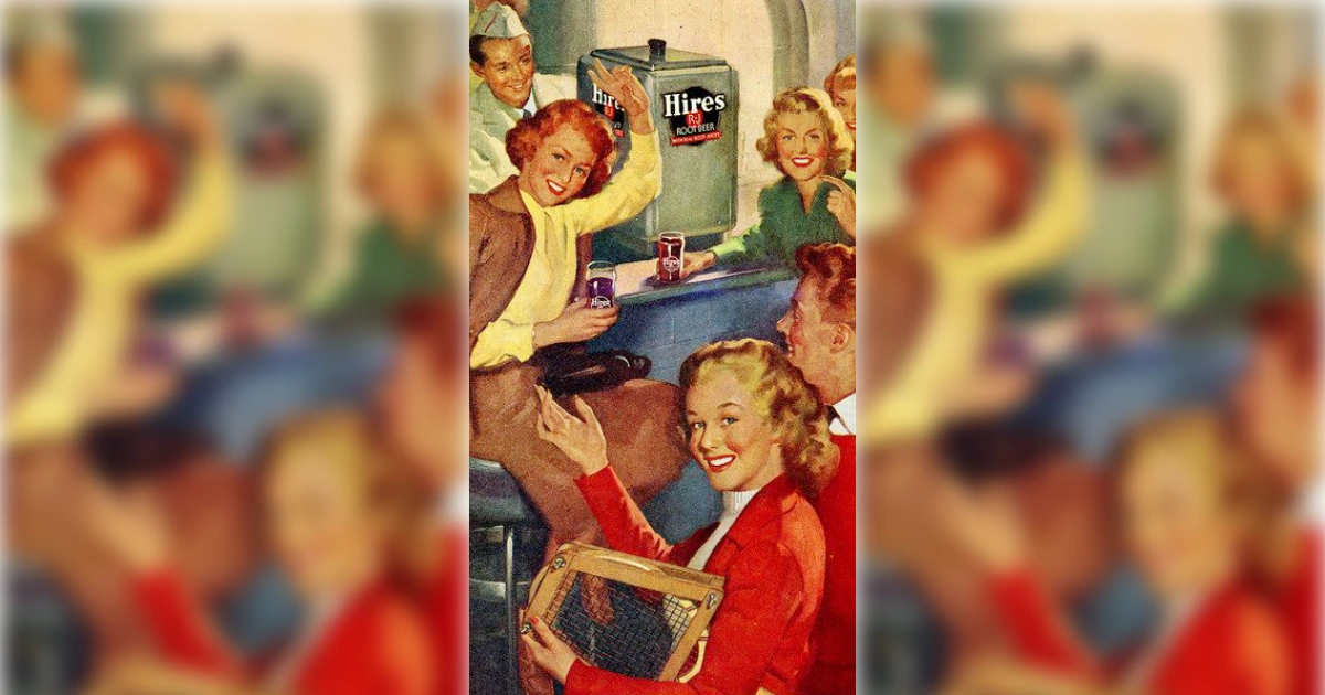Hires Root Beer Ad Soda Fountain