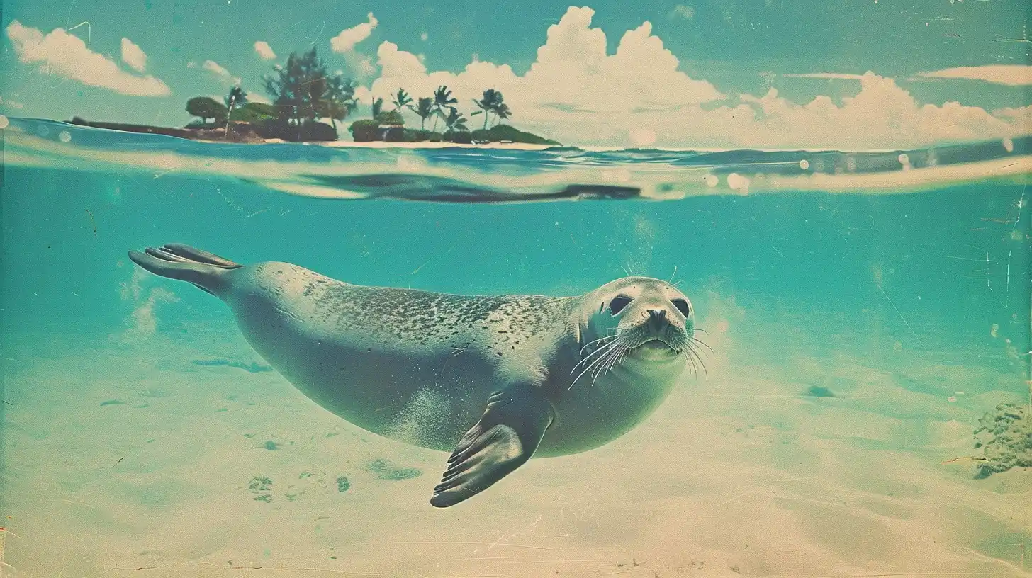 © History Oasis Caribbean Monk Seal
