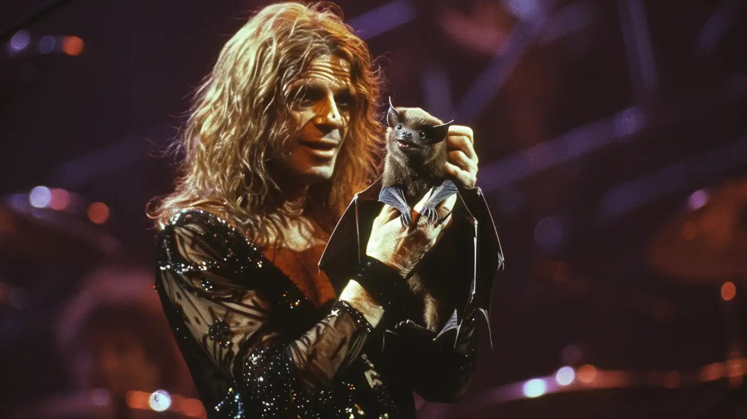 © History Oasis OZZY OSBOURNE BITES OFF THE HEAD OF A BAT
