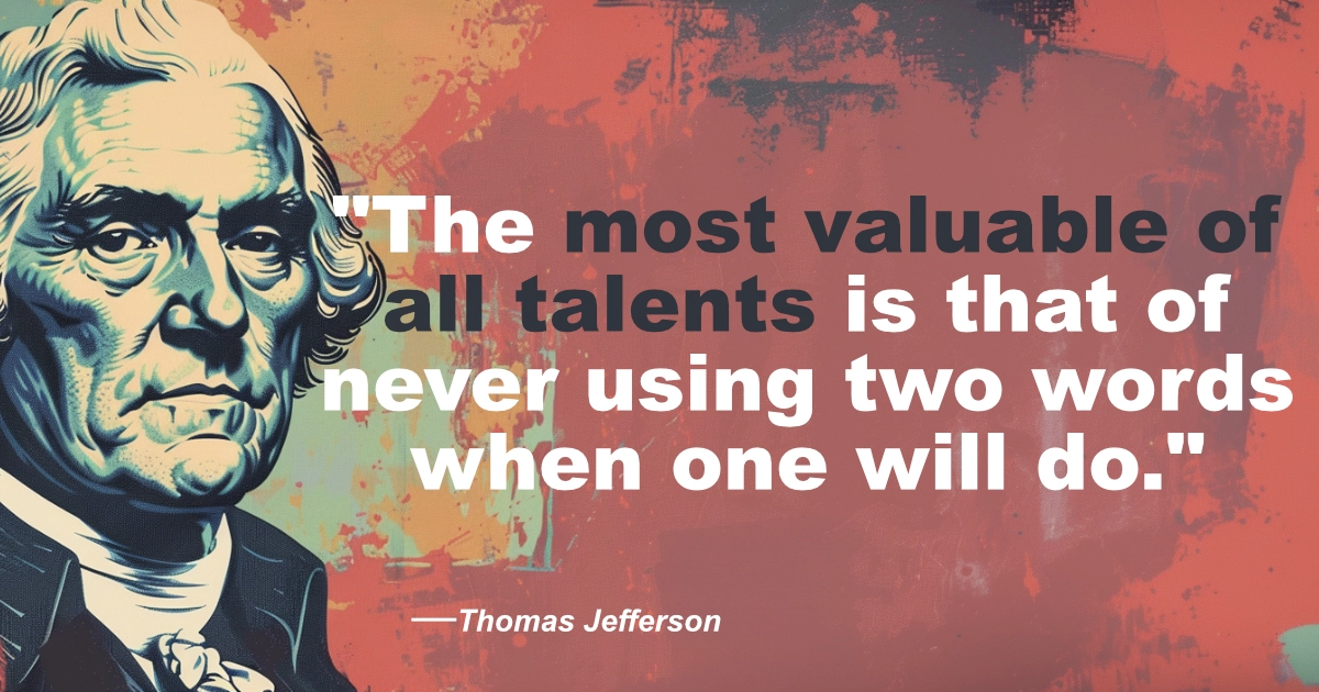 Thomas Jefferson Most Valueble Talents