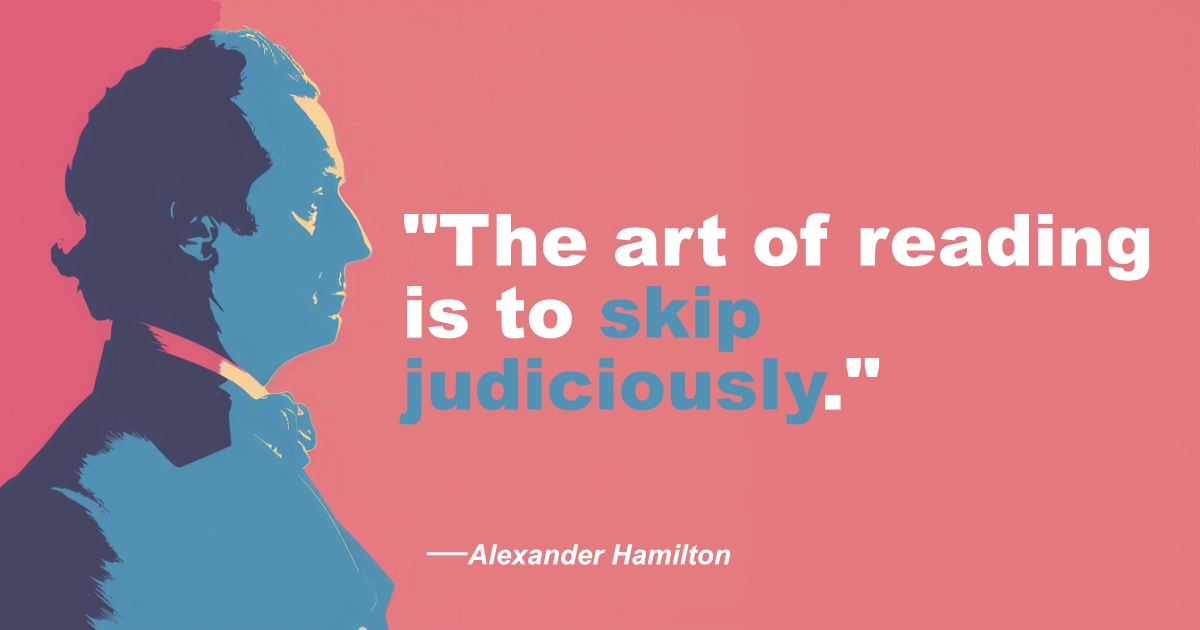Alexander Hamilton Reading